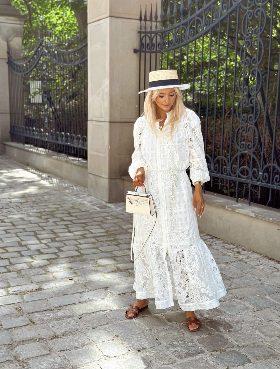 White Lace Maxi – Boho Chic