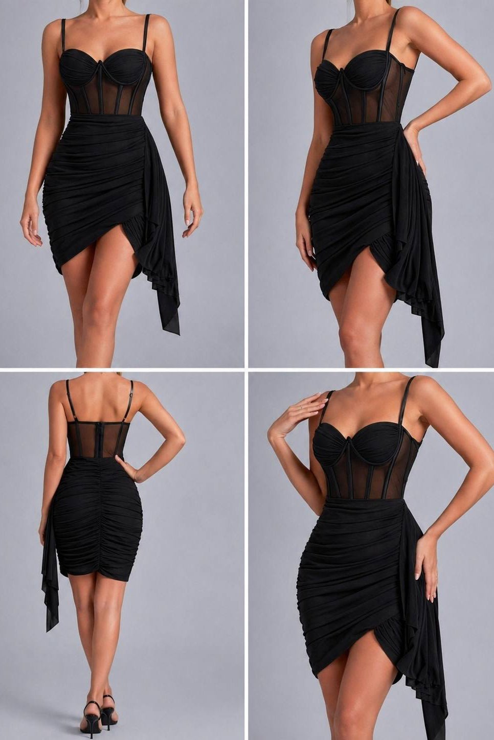 Sienna – corset black dress