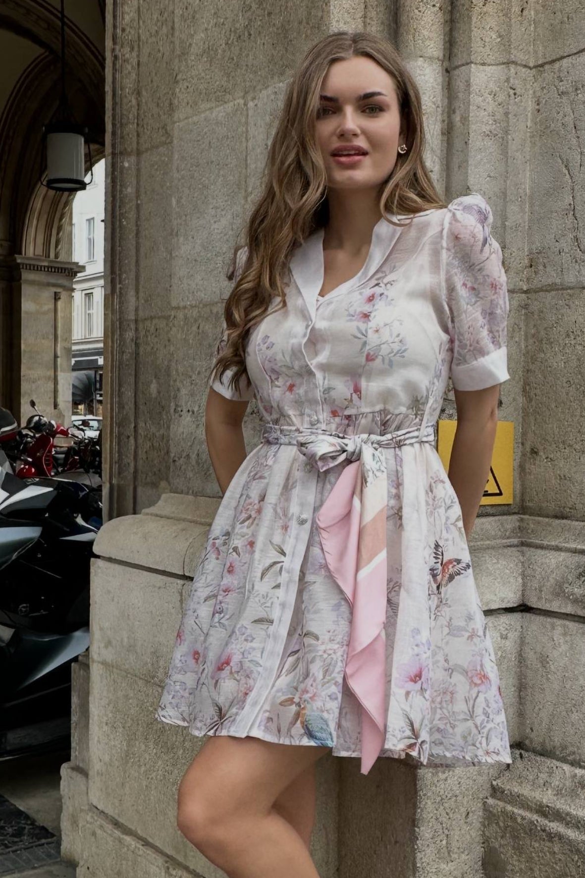 Pastelna cvjetna haljina na kopčanje – Soft Romance
