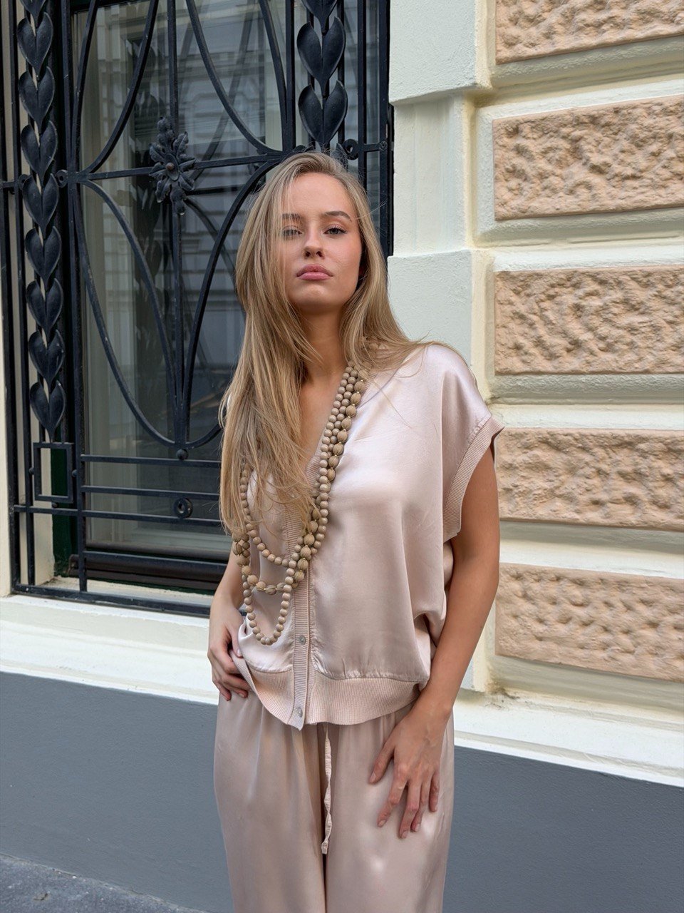 Silk & Saten Komplet – Nude